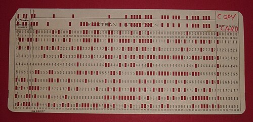IBM 1130 copy card