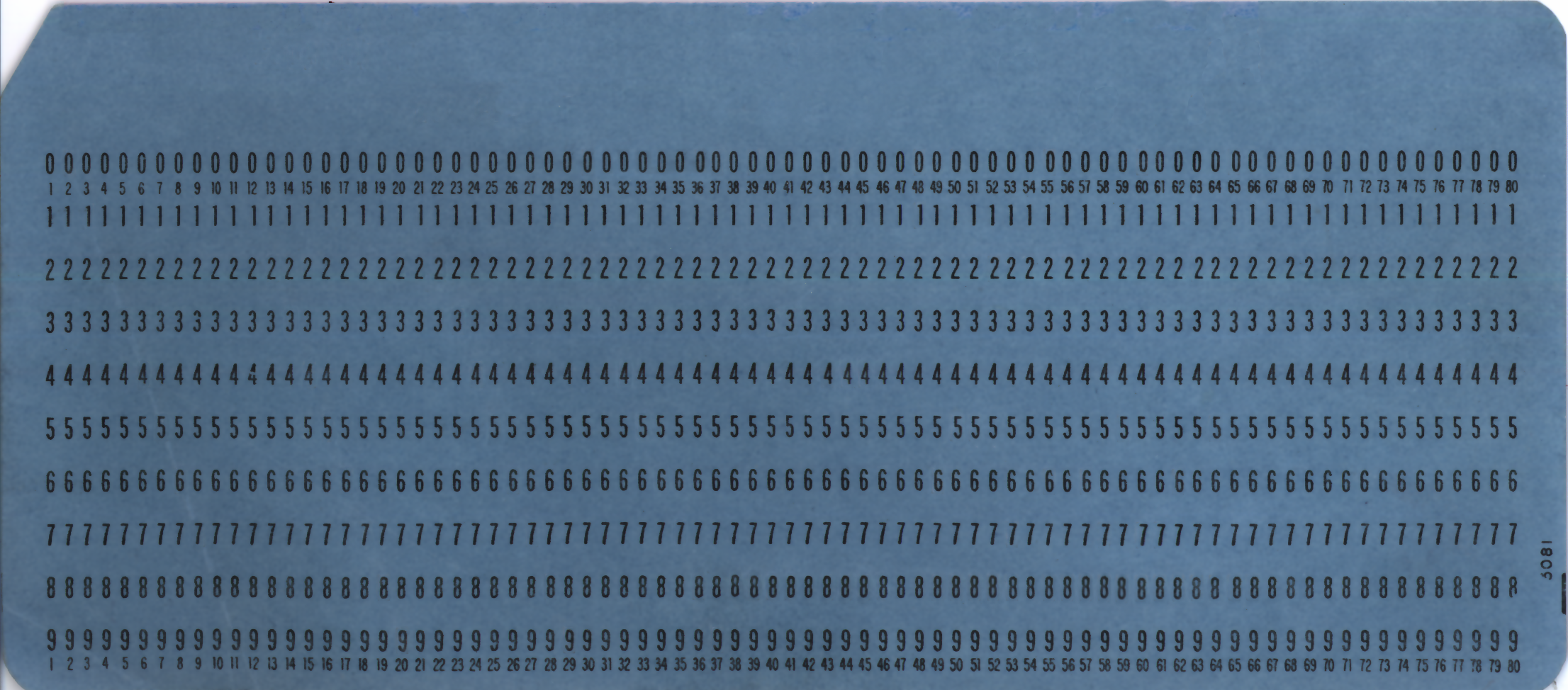 Punched card